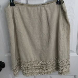 Tommy Bahama ruffle two palms skirt Size 8